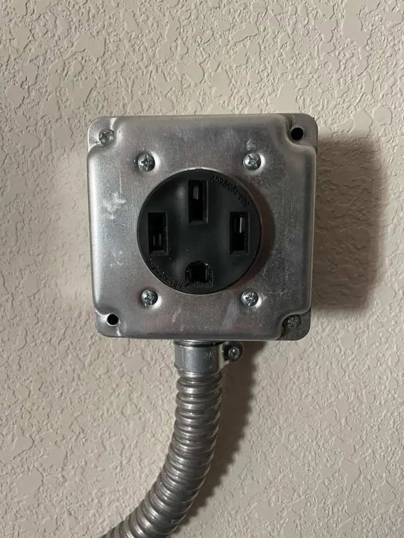NEMA 14-50 outlet installed for Smart Home Electrical in Isanti