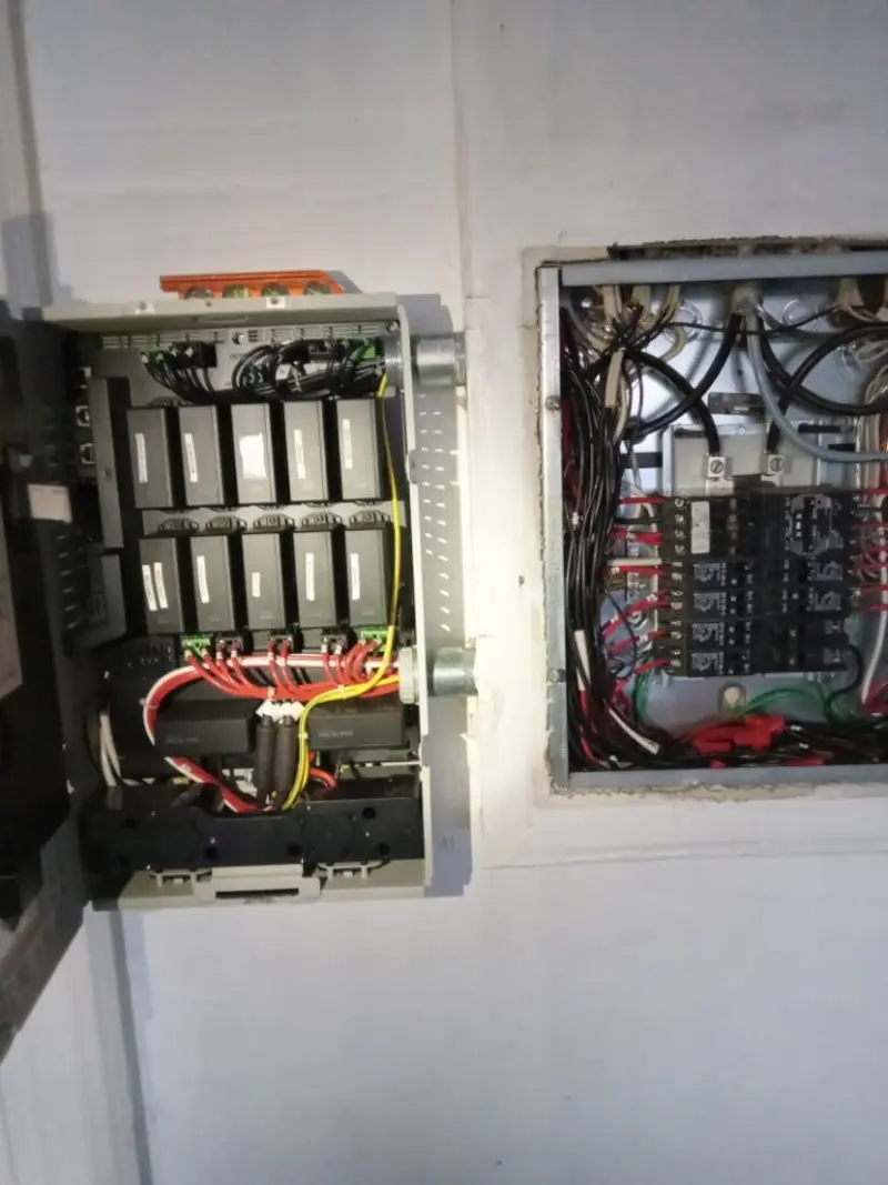 Electrical panel upgrade completed for Security Camera Wiring in Isanti